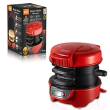 Máquina para Hacer Hamburguesas y Sándwiches RAF R.9666, 600W, Antiadherente, Calentamiento Uniforme, Desayuno Rápido - Tipo de Enchufe A USA (110-127V) - Ver 2