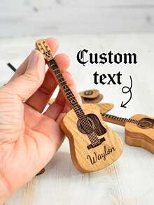 1 Set Guitar Lover's Gift - Personalized Engraved Guitar Pick, Ideal For Anniversary, Father's Day, Brother, Boyfriend, Friend - Multicolor - View 9