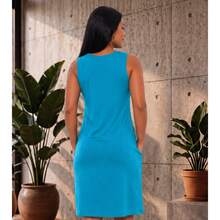 Women Dresses - 薄荷藍 - 查看 3
