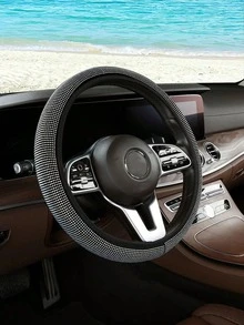 Funda brillante para volante de coche - Decorada con deslumbrantes rhinestones, protector de volante y decoración interior para coches y SUV, se ajusta a ruedas de 37-38 cm, decoración interior de coche brillante para mujeres, accesorio interior de coche - Diamante - Ver 4