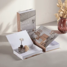 3/1 pieza de caja de almacenamiento decorativa abierta con absorción magnética, multifuncional para guardar controles remotos y llaves. Con diseño de tapa abatible, es adecuada para usar durante Navidad, Halloween, Pascua y Acción de Gracias - A - Ver 5