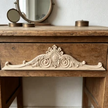 2pcs Solid Wood Carving Inlaid Horizontal Flowers, Home Decorations, Suitable For Cabinets, Doors And Windows, Furniture, Background Walls, Porches, Offices And Other Decorations, Holiday Decorations, DIY Decorations. - Multicolor - View 6