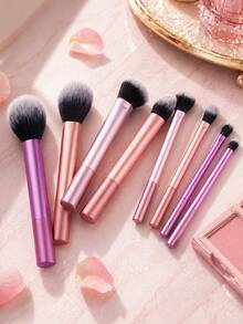 Bộ cọ trang điểm chuyên nghiệp 8 món, bao gồm cọ nền, cọ má hồng, cọ tạo khối, cọ phấn mắt, cọ highlight và các dụng cụ trang điểm khác. Bộ cọ trang điểm, bộ dụng cụ trang điểm, bộ trang điểm hoàn chỉnh, cọ trang điểm chuyên nghiệp, bộ trang điểm đầy đủ, bộ cọ, bộ cọ trang điểm, bộ quà tặng trang điểm, bộ, quà tặng, cọ trang điểm chuyên nghiệp, bộ trang điểm hoàn chỉnh. - Nhiều màu - Xem 7
