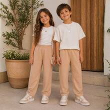 Children's Unisex Sweatpants Set, Sizes 4 To 8 Years | Thick Winter Pants For Kids - 3條不同款式的褲子 - 查看 5