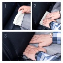 2 piezas Cubiertas de asiento de coche con símbolos celestiales impresos, cómodas y transpirables de seda de hielo, adecuadas para todas las estaciones, fácil cuidado y lavables a máquina, decoración interior del coche - Fundas para asientos - Ver 8