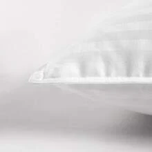 1pc Standard Size Down Feather Pillow, Luxury 3-Layer Structure, Soft Down-Proof Pillow Shell, Fluffy And Comfortable, Suitable For Side, Back And Stomach Sleeping - White - View 11