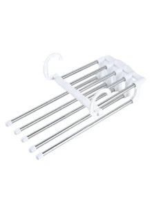 Giá treo quần 5 tầng có thể đảo chiều, móc treo quần chống trầy xước, giá sắp xếp tủ quần áo tiết kiệm không gian cho quần jean. - Nhiều màu - Xem 13