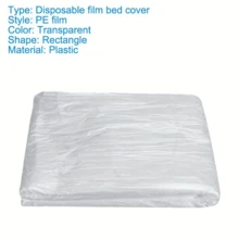 Bộ 10/100/200 tấm trải giường bằng nhựa dùng một lần, thích hợp cho ghế sofa, giường và giường massage, tấm trải giường làm đẹp chống thấm nước. - Nhiều màu - Xem 2