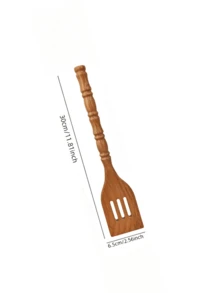1件/5件套高品质天然木制烹饪用具，耐热不粘锅勺铲套装，包含汤勺、滤勺、意面勺、锅铲、烹饪勺、沙拉叉等，厨房工具，厨具，烘焙用品，适用于厨房、户外野餐、母亲节礼物、圣诞节礼物、婚礼季、宰牲节等各种节日。 - 棕色 - 查看 16