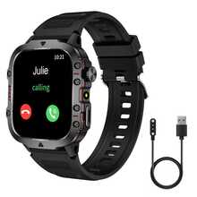 Reloj inteligente nuevo 2026 - Unisex, compatible con llamadas de voz inalámbricas, notificaciones de mensajes, seguimiento de actividad física, control de música; compatible con sistemas Android e iOS - Ver 11