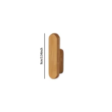 1/3pcs Crochets en bois minimalistes faits main – Solution de rangement polyvalente, accrochez facilement les manteaux, les sacs, les chapeaux et les serviettes | Convient pour la décoration intérieure japonaise Wabi-Sabi, nordique et rustique moderne, créant une atmosphère chaleureuse et apaisante à la maison - Multicolore - Voir 4