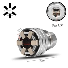 Ống ren đa năng 3/8 inch 10-19 mm, đầu tuýp lục giác điều chỉnh được, dụng cụ sửa chữa ống ren. - A - Xem 1