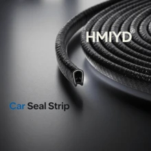 Tấm bảo vệ mép cửa xe HMIYD dài 33ft, màu đen - Dài 33/20ft, chất liệu cao su, không cần keo, thiết kế hình chữ U, kẹp kim loại tích hợp, phù hợp với hầu hết các loại xe, chống phai màu, chống trầy xước và bong bóng - Có thể giảm trầy xước do đỗ xe. - A-đen - Xem 3