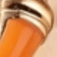 Orange Bamboo Earrings