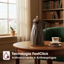 Veneza Bravatti 1L FastClick Thermal Bottle - Hot And Cold - 卡布奇諾 - 查看 4