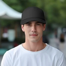 San Antonio Retro Rainbow Trucker Hat, Breathable Mesh Baseball Cap, 80s Style City Print Snapback Cap, Texas Pride Casual Hat - 黑色 - 查看 2