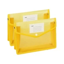 2pcs Thick PP Plastic File Folders, Colorful A4 Size With Buckle Document Bags, Storage Envelopes, Suitable For Office And School File Storage And Organization, Multiple Colors Available - Multicolor - View 16