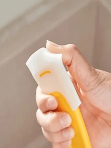 1 pieza Raspador de silicona duradero para la cocina - Espátula antiadherente y fácil de limpiar, a prueba de aceite, apta para hornear, asar a la parrilla y freír, sin batería requerida, material de plástico duradero - Multicolor - Ver 4