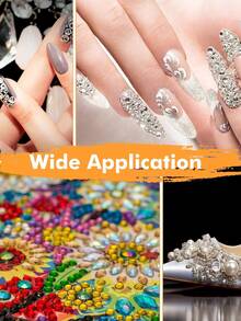 1/4pcs Nail Art Dotting Pen Wax Pencil Set Rhinestone Picking Up Tool Drill Pickup Pen Stick For Nail Art Decoration & DIY Manicure Accessories - Multicolor - View 8