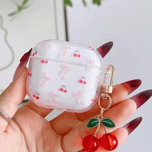 小众风格透明樱桃3耳机保护套，可爱保护壳，兼容苹果Pro 2/3，无线蓝牙4代 - 彩色 - 查看 3