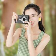 12MP Auto Focus 50MP 4K Face Detection 2.4" 16X Zoom Rechargeable Pocket Cinema Compact Digital Camera - Black - View 4