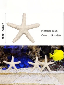 1/10/20/30/40pcs 1.18 Inch Resin Starfish Decorations, Cute Mini Starfish, Suitable For Wedding, Holiday Decor, Home Decor And DIY Crafts - Multicolor - View 6