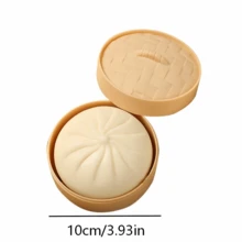 POKOJA LAND Soft Cute Food Stress Relief Toy: Colorful Mini Bread Squeeze Ball, Slow Rebound Anti-Stress Gadget, Realistic Bread Dough Ball, Stretchable Sensory Desk Toy, Anxiety Relief, Office Relaxation - Multicolor - View 5