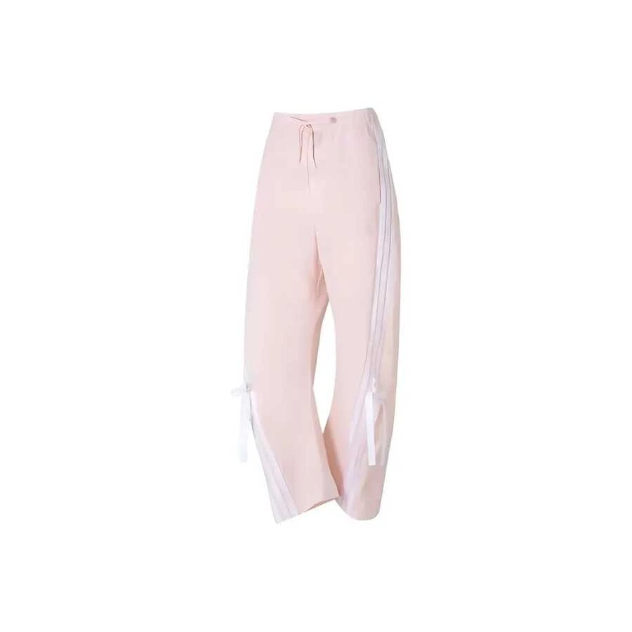 Adidas Dance Casual Striped Versatile Simple Knit Sweatpants Women's Pink - 粉色 - 查看 1