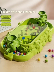 Gemüse & Obst Flipperautomat Abenteuer Spielzeug - Eltern-Kind Kampf Schießspiel Tischspielmaschine. Buntes und unterhaltsames interaktives Flipper Kampf Spielzeug, hilft Kindern Konzentration und Hand-Auge-Koordination zu trainieren; geeignet für Jungen und Mädchen im Alter von 3 bis 12 Jahren als Geburtstagsgeschenk (Flipper Farbe zufällig) - Verschiedenfarbig - Übersicht 4