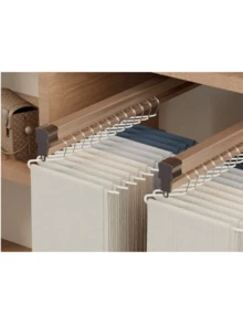 1 Gói bao gồm 10/5/1 Móc treo quần hình ngỗng, Móc treo quần chống trượt không đường may dày dặn, Móc treo hình chữ Z chuyên dụng cho tủ quần áo gia đình, Móc treo sắp xếp quần áo, Móc treo dùng trong cửa hàng bách hóa - Nhiều màu - Xem 4