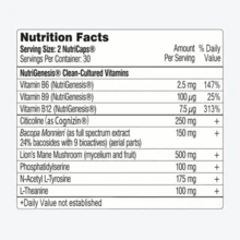 Mind Lab Pro Daily Nutritional Supplement Capsules, 60 Count Gentle Brain Wellness Complex Pills For Daily Life - 1件 - 查看 5