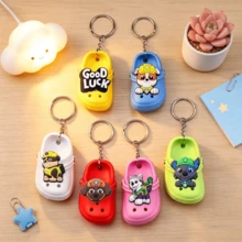 Paw Patrol 可爱卡通系列鞋子钥匙扣背包挂件，小鞋子挂饰，可爱钥匙链，运动包挂件 - 彩色 - 查看 1