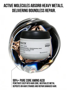 L’Oreal Paris Salon Core Resilience 護髮膜 75ml，修復乾燥髮質，柔順滋養，深層呵護，控油抗毛躁，適合所有髮質 - 沙龍洗護系列芯韌修護髮膜 - 查看 8