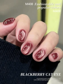 XEIJAYI 1 Bottle Cat Eye Gel Nail Polish, UV/LED Cured, Long-Lasting Quick-Drying Nail Gel - Ideal Gift For Women In Spring/Summer - Berwarna merah muda - View 2
