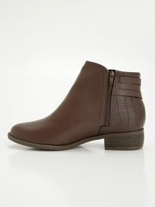 Modare Women's Ankle Boot, Ultra Comfort, Winter - 咖啡/鱷魚 - View 3