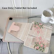 1件書本式支架保護平板電腦保護殼，相容 A16 2025、 Galaxy Tab S9 FE/S8 Plus/S7/S10、Oppo Pad、 Matepad、Vivo Pad、Honor Pad、 小新平板 - 彩色 - 查看 2