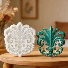 Floral Themed Chocolate Silicone Mold, European Style Embossed Feather Candy Mold, Heat-Resistant And Easy-To-Clean Baking Supplies For Making Gummies, Cookies, Dough, Super Light Clay, Cream Decorations, Soap - View 6