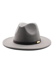 1pc Unisex Y2K Decorative Belt Bucket Hat Accessory, Sun Protection Versatile Hat Suitable For Daily Outdoor Wear - Multicolor - View 3