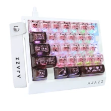 AK029 有线 29 键单手 RGB 游戏键盘，配备 8000Hz 刷新率、0.01mm RT 磁力开关，可调节触发压力，支持热插拔机械键盘，铝合金面板，附带网页驱动程序，专为游戏玩家打造。 - 查看 13