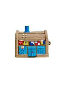 1pc Cute Cartoon Brown Treasure Chest Silicone Asymmetrical Bluetooth Earphone Protective Case, Suitable For AirPods 1/2/3/4/Pro/Pro2 - Multicolor - View 8