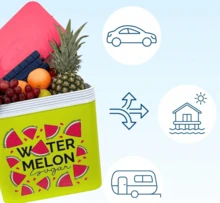 CLICKYA-Nevera Rígida Portátil de Polipropileno – Rectangular Alta y Resistente | Ideal para Playa, Camping, Fiestas y BBQ - SANDÍA - Ver 6