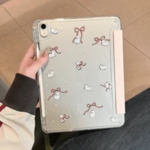 Ốp bảo vệ máy tính bảng 11 inch cho MatePad SE 11 inch (2026) / MatePad SE (2023), chức năng ngủ/thức thông minh, vỏ cứng trong suốt có khe cắm bút, chân đế gập ba, chống sốc và chống rơi, tương thích với MatePad SE 11 inch, MatePad 11.5S, thế hệ thứ 11, thế hệ thứ 9/8 10.2 inch, thế hệ thứ 10. - Trong sáng - Xem 3