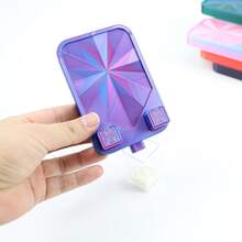 Multi-Color Rhinestone Diamond Painting Tray With 2 Trash Cans - Portable Craft Storage Box, Easy To Clean, Durable Plastic Material, Suitable For Diamond Painting Accessories And Craft Supplies - Stand - View 6