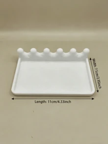 1 pièce Support de pinceaux aquarelle avec plateau d'égouttage, support de séchage de pinceaux, organisateur de pinceaux de bureau pour l'atelier d'art, maintient les pinceaux suspendus et le bureau propre - Multicolore - Voir 10