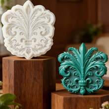 Floral Themed Chocolate Silicone Mold, European Style Embossed Feather Candy Mold, Heat-Resistant And Easy-To-Clean Baking Supplies For Making Gummies, Cookies, Dough, Super Light Clay, Cream Decorations, Soap - View 5