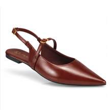 LAZZLU SHOES Women's Slingback Flat Shoe With Pointed Toe, Comfortable And Flat - Lạc đà - Xem 2