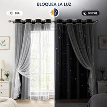Curtains - Pink-green - View 6