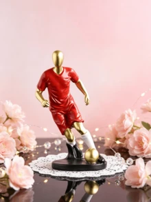 Birthday Gift For Classmates - Football Figurine Home Decor, Creative Liquor Cabinet/Office Desk Decoration, Modern Sports Theme Sculpture, ABS Material, Desktop Decor, Home Decoration, Original Art Sculpture, Living Room Decor, Birthday Gift For Classmates, Perfect For Football Fans - Multiple Styles - View 7