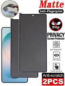 安卓手机贴膜 2片装 磨砂陶瓷膜 防窥屏保护膜 兼容三星 Galaxy S26 S25 A57 A37 系列/兼容小米 14T 15T 13T Pro A5 A4 A3 Note 13 14 4G 5G 防指纹 光滑涂层，无气泡，防眩光，防指纹，防窥 易于安装 母亲节礼物 - 2Pcs - 查看 68