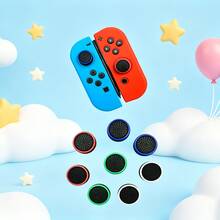 多色：双色摇杆帽，摇杆帽，高品质摇杆按键保护套，兼容Switch/OLED Joy-Con控制器，防滑，防尘，防汗 - 查看 1